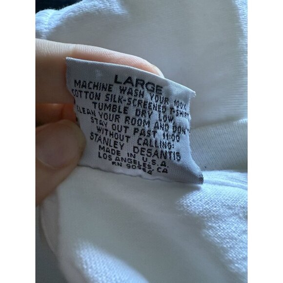 stanley desantis shirt vintage america usa flag single stitch pop art sz large - Picture 7 of 7